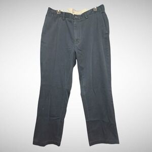 Polo Ralph Lauren Pants Mens 36X29 Relaxed Fit Solid Navy Blue Black Chino